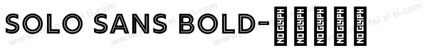 solo sans bold字体转换
